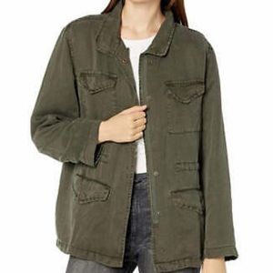 EUC Monrow green utility jacket, size xs.